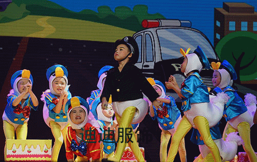 唐老鸭你醉了表演服六一儿童动物造型演出服幼儿园小鸭子卡通舞蹈