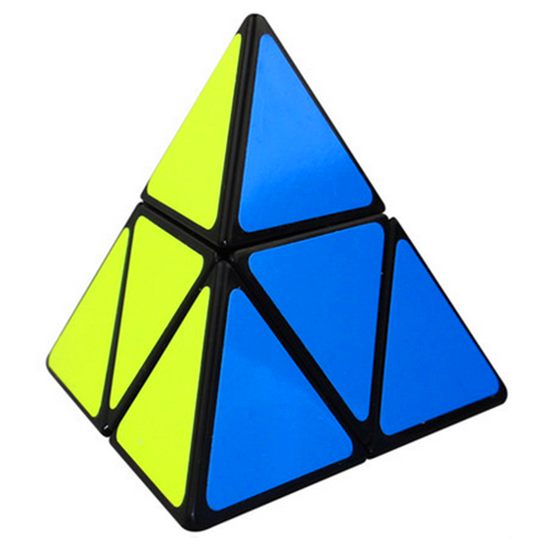 正品圣手二阶金字塔魔方/异形魔方2阶顺滑儿童益智玩具三角形魔方