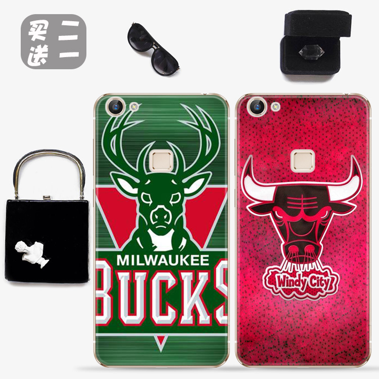 ViVOX6s/X6splus 手机壳硅胶保护套NBA篮球球队徽章乔丹欧文潮男