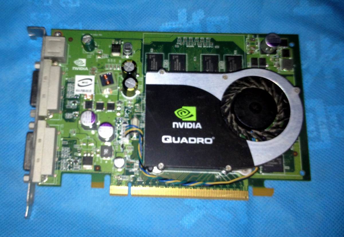 丽台 QUADRO FX1700 512M 128BIT 双DVI  图形卡 显卡 拆机