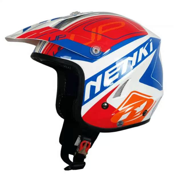 新款NENKI摩托车攀爬盔玻璃钢越野头盔高档骑行男女四季盔