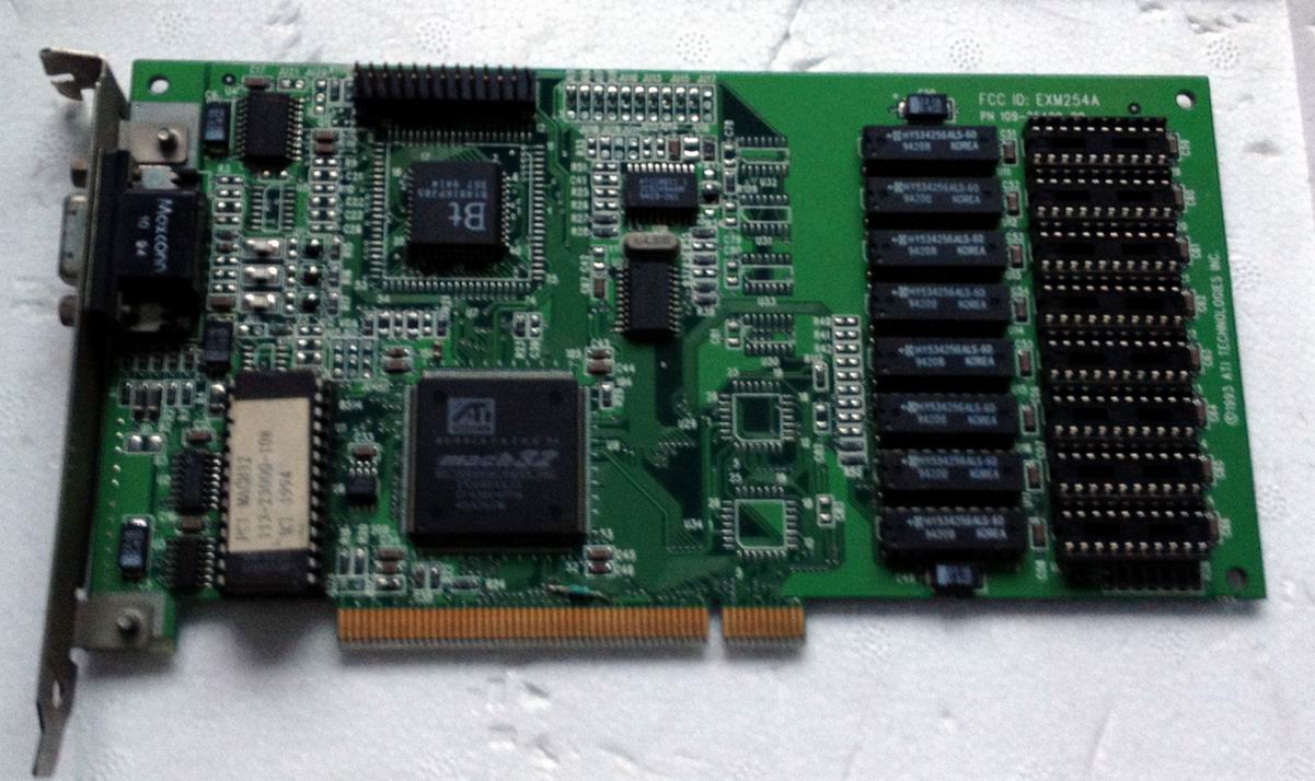 ATI MACH32 1M PCI 古董显卡 已经测好