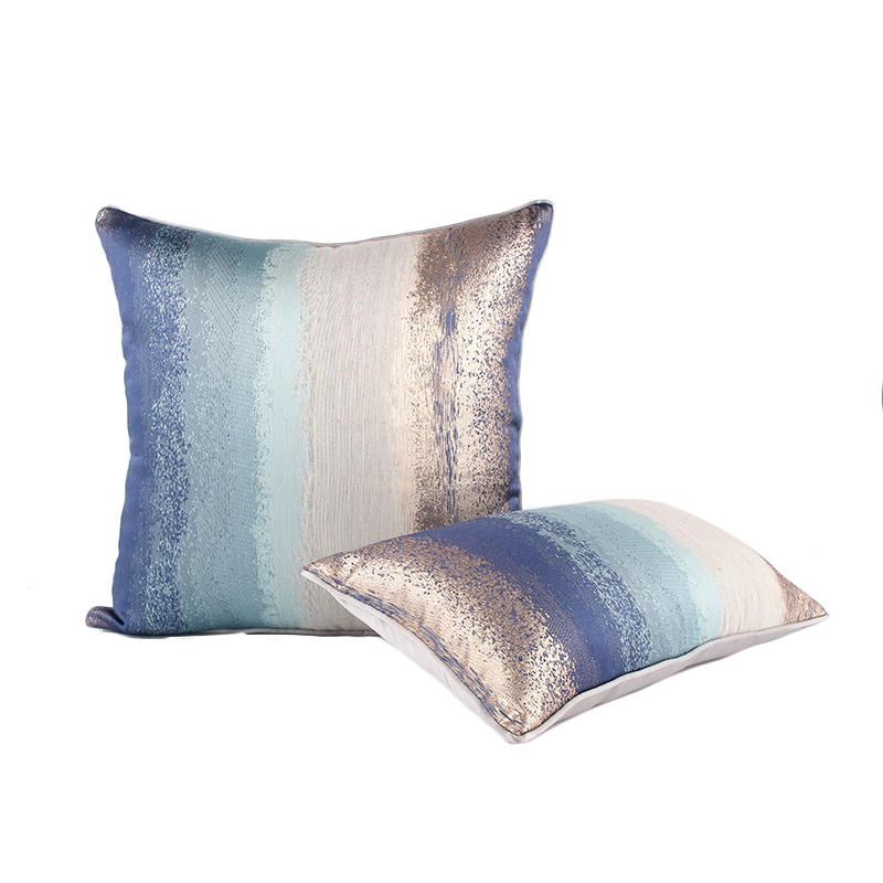 北欧风格样板房抱枕客厅沙发时尚靠枕简约现代蓝色靠垫创意装饰枕