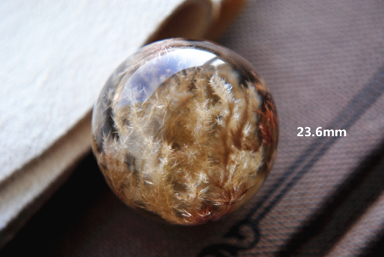 天然精品藏级水晶球，极其罕见发晶花束水晶球。接镶嵌