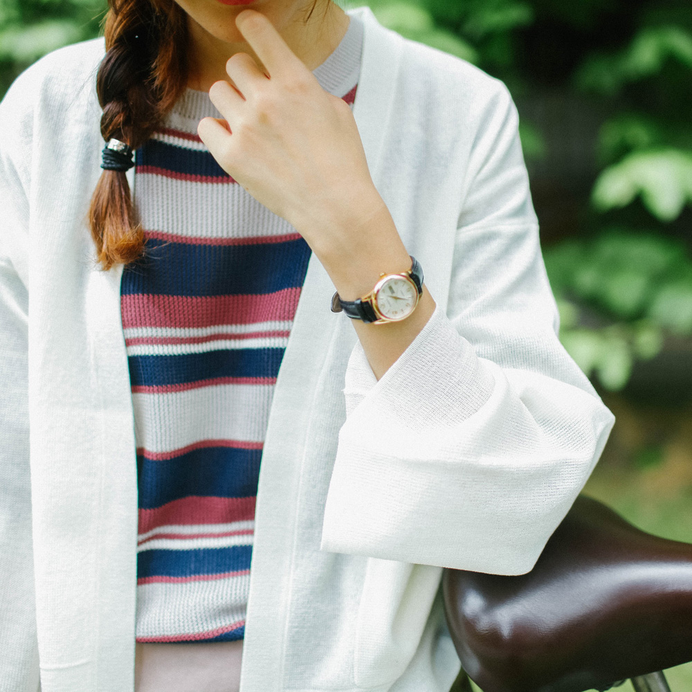 2016秋 和风日式亚麻九分袖披肩开衫两色