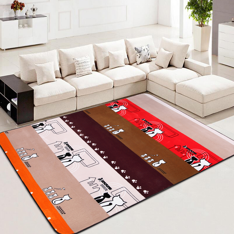 卡通加厚地毯现代简约卧室客厅茶几沙发床边飘窗地毯爬行垫地垫